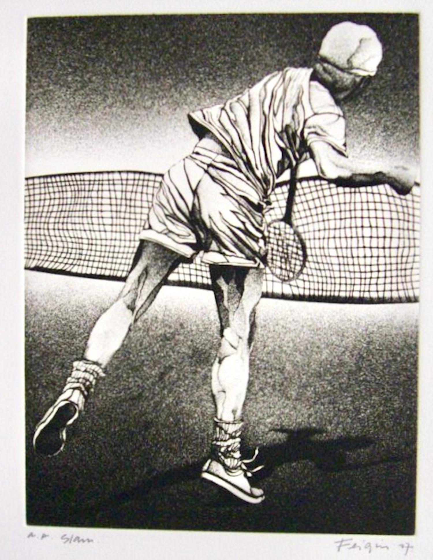 Marsha Feigin, Slam, 1977, fotograbado de tenista