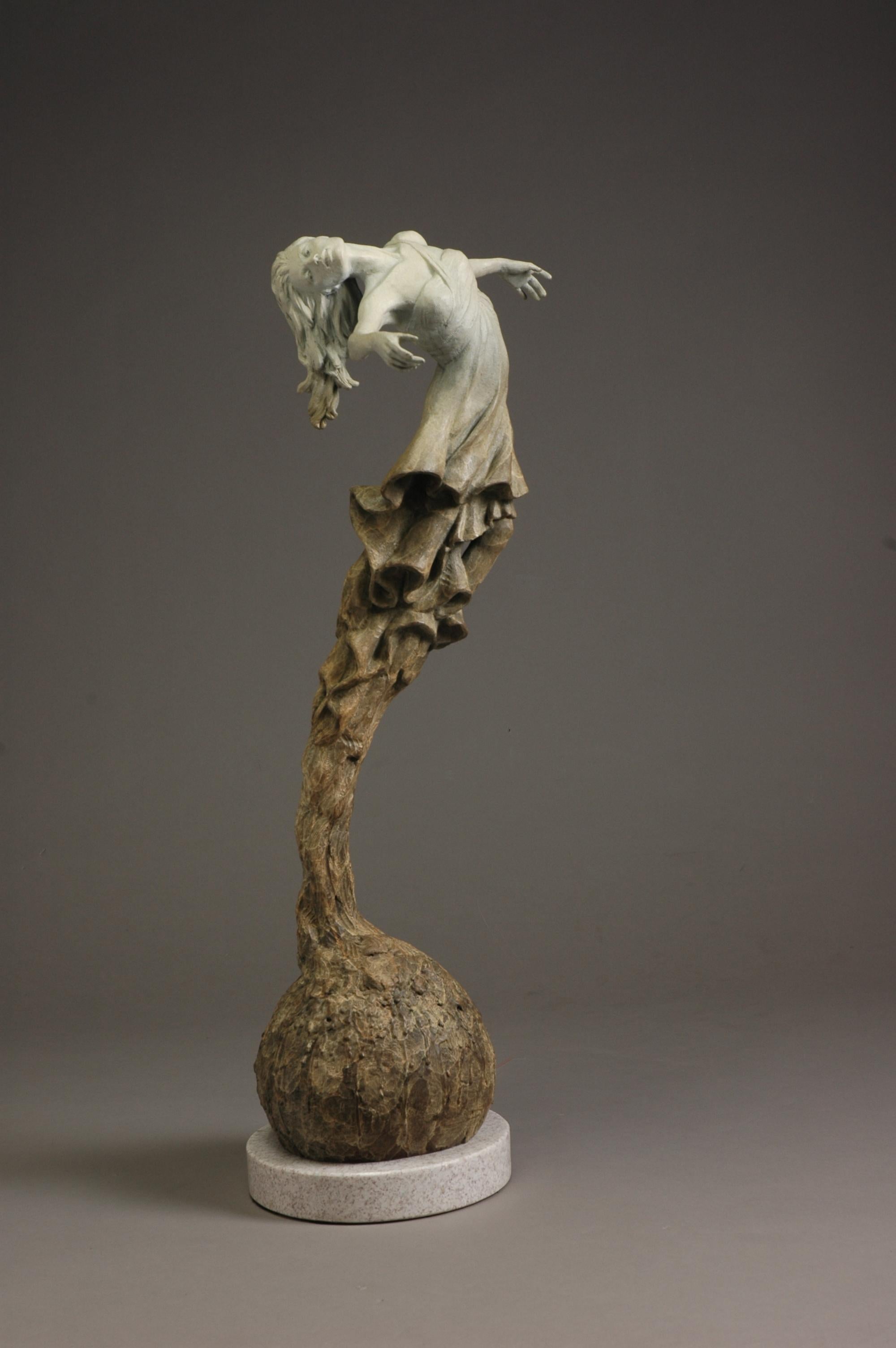 Soaring , Escultura contemporánea de bronce.