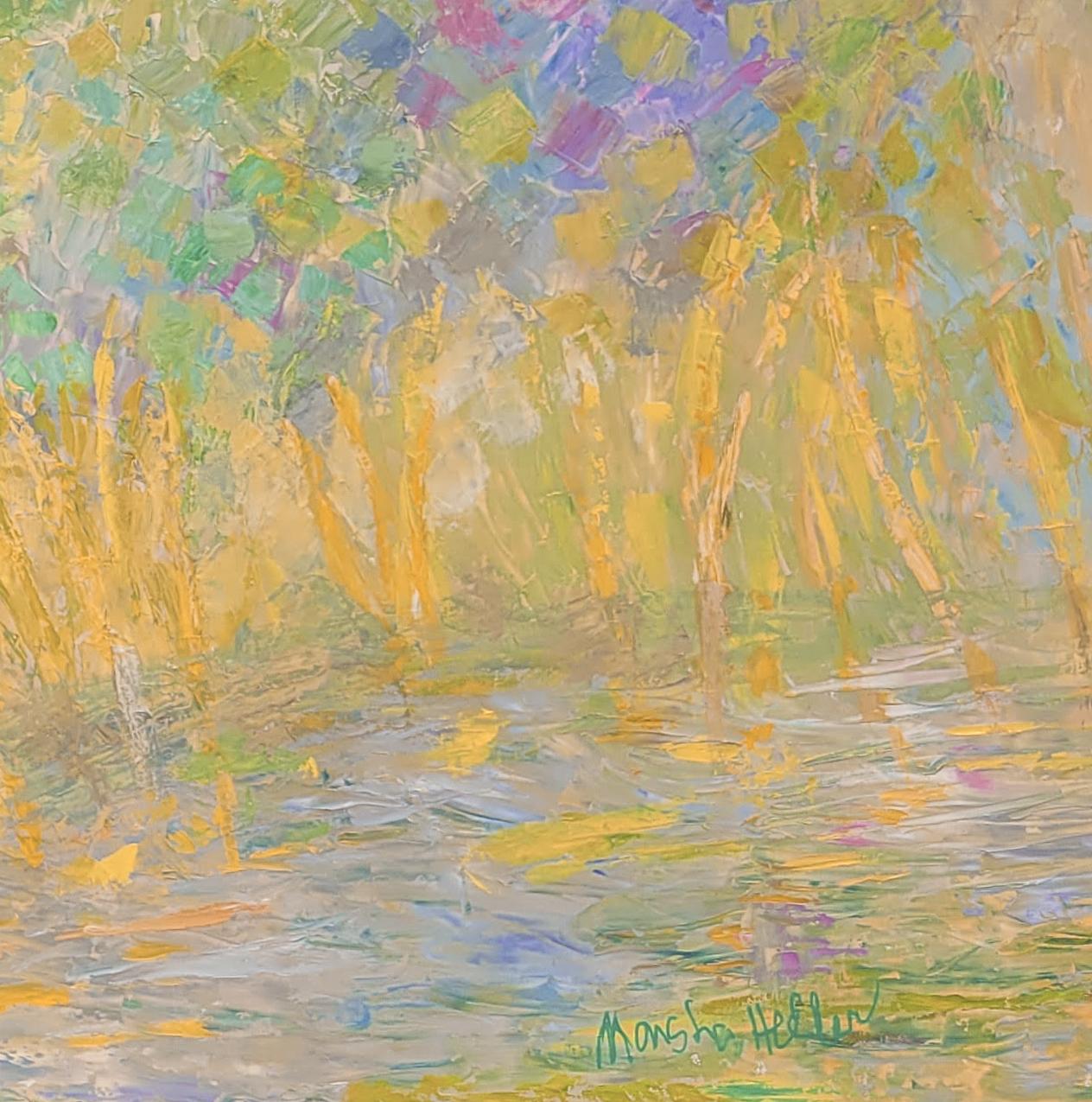 Spring Fling 2, Original Framed Signed Impressionist Landscape Painting 2