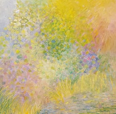 Spring Fling 2, Original Framed Signed Impressionist Landscape Painting