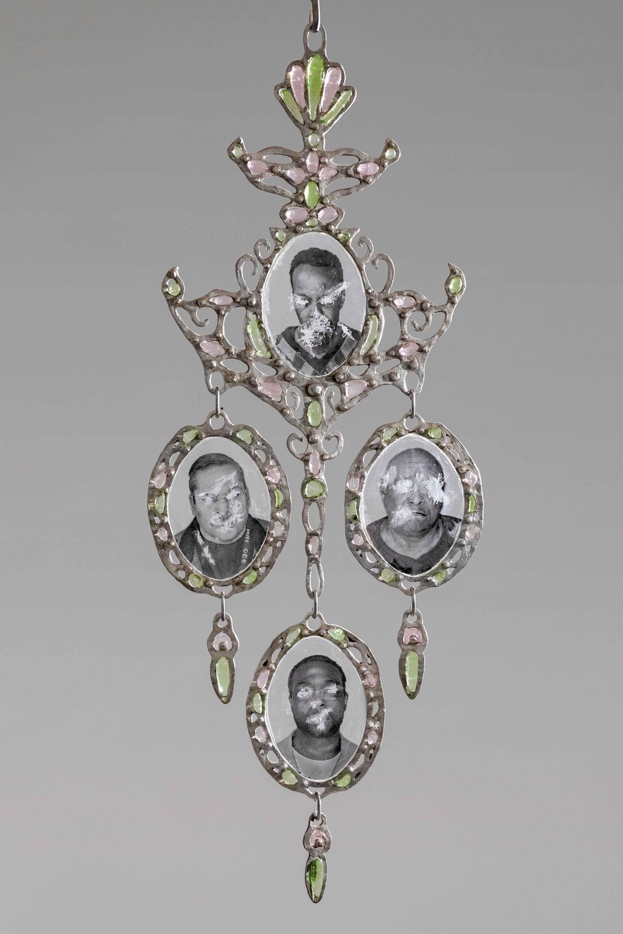 Chandelier Earrings - Sculpture by Marsha Pels