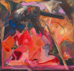 'Abstract, Coral and Saffron', Bay Area Oil Abstraction, Triton Museum, Brooklyn