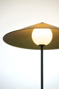 MARSHA Table Lamp in Fern Green Glass & Black Powder Coated Metal Finish