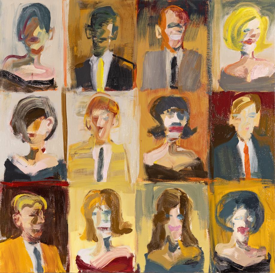 Marshall Crossman Figurative Painting - Class Photo #156