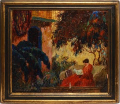19th Century View of a New Orleans Courtyard by Marshall D Smith