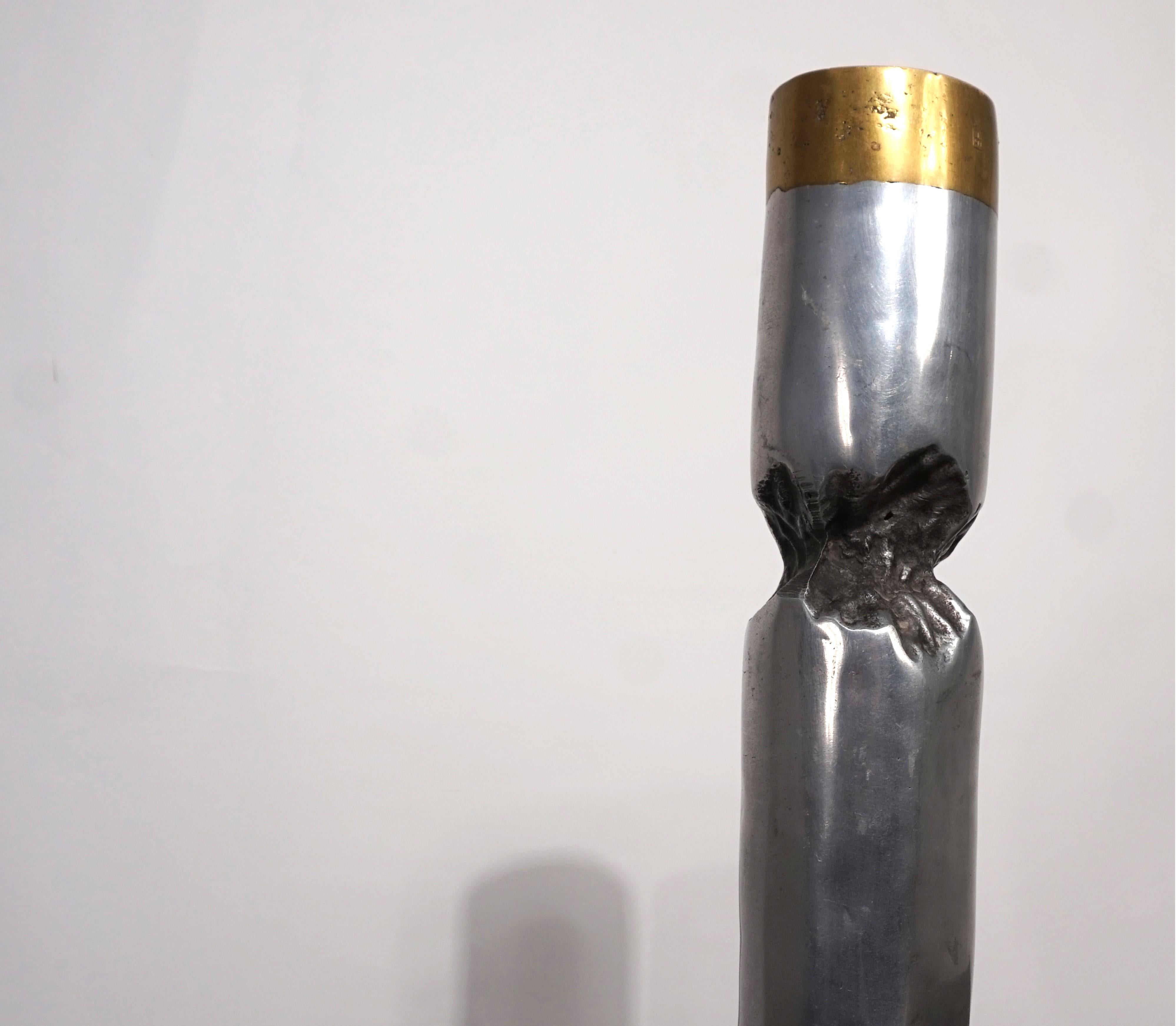Marshall Disenos sculpture Brutalist Candleholder by David Marshall, 1980 For Sale 10