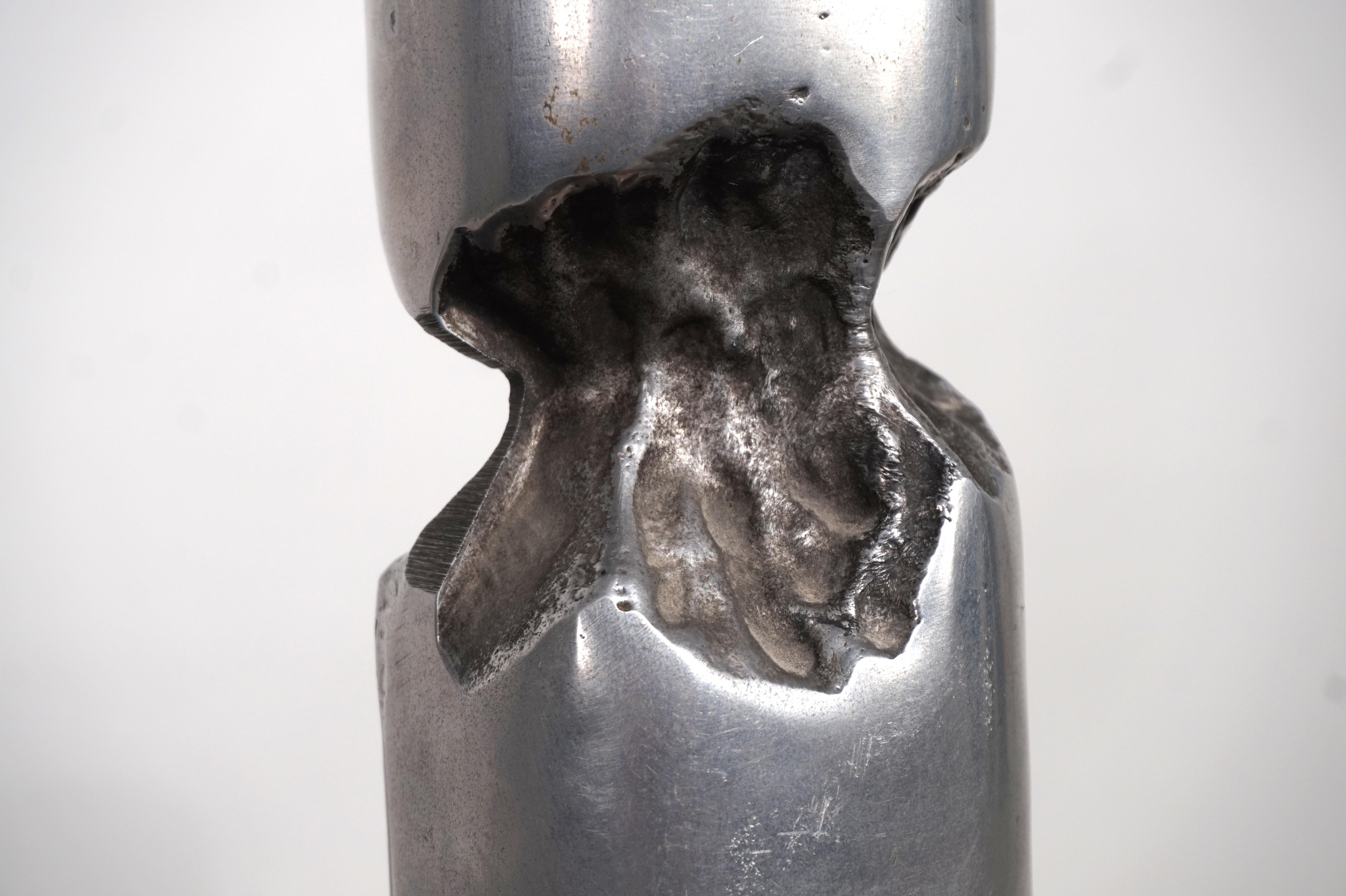 Spanish Marshall Disenos sculpture Brutalist Candleholder by David Marshall, 1980 For Sale