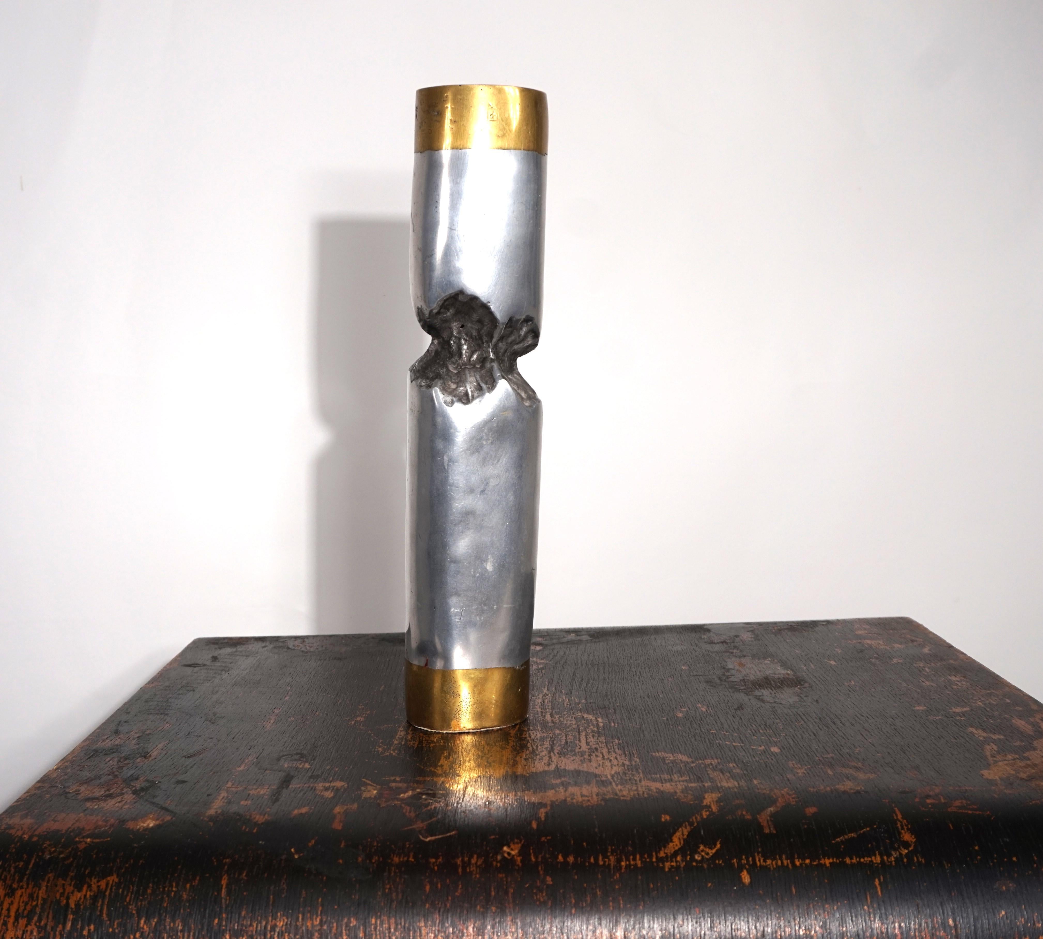 Marshall Disenos sculpture Brutalist Candleholder by David Marshall, 1980 In Good Condition For Sale In Ludwigslust, DE