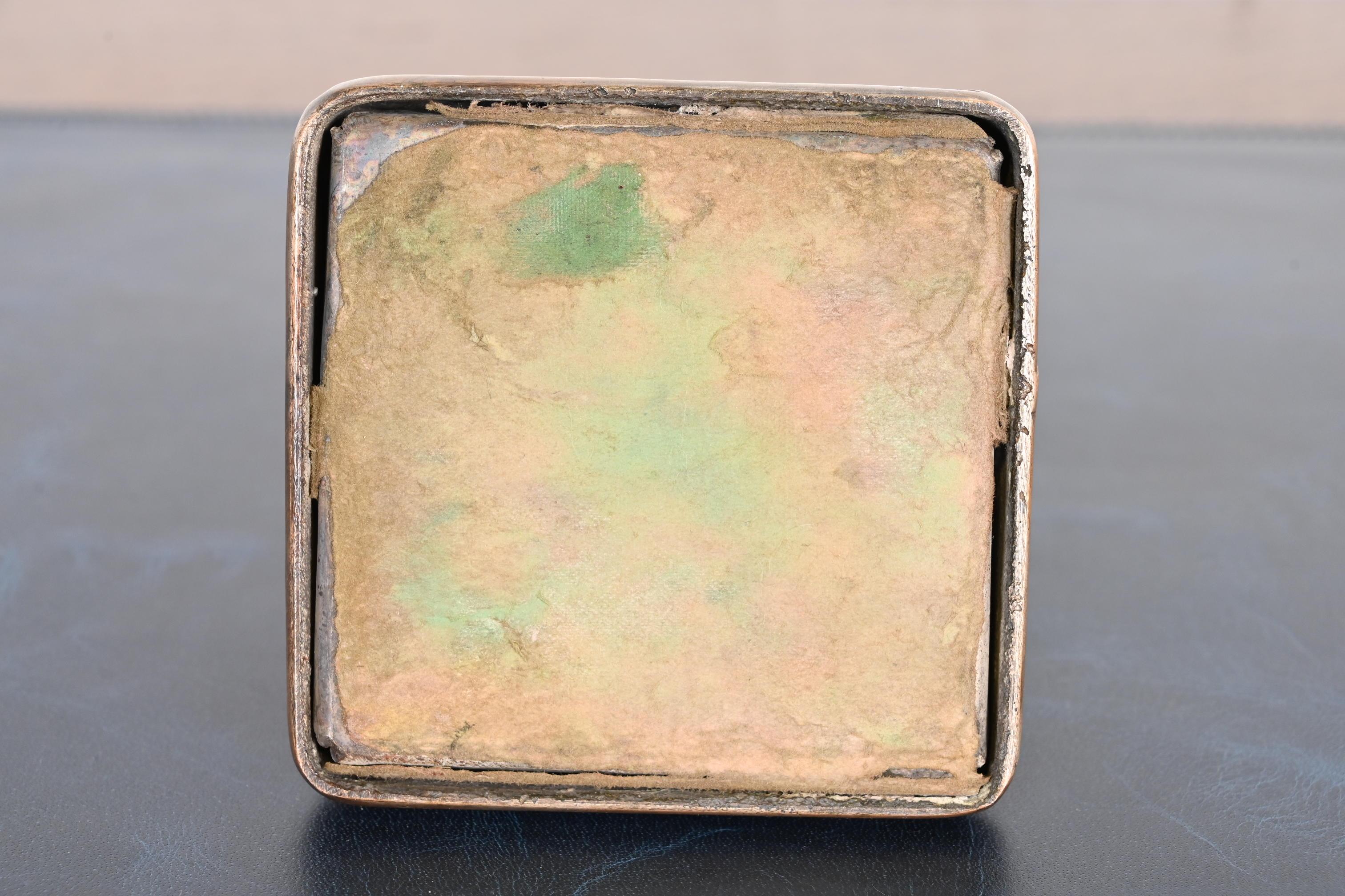 Marshall Field & Co. Antique Floral Ivy Bronze Inkwell, Circa 1910 4
