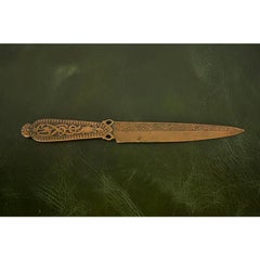 Marshall Field & Co. Antique Viking Bronze Letter Opener, Circa 1910