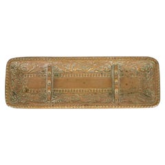 Marshall Field & Co. Antique Viking Bronze Pen Tray, Circa 1910