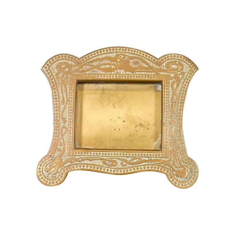 Marshall Field & Co. Antique Viking Bronze Picture Frame, Circa 1910 For Sale