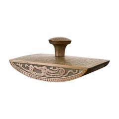 Marshall Field & Co. Antique Viking Bronze Rocker Blotter, Circa 1910