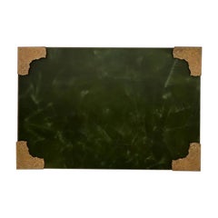 Marshall Field & Co. Blotter Corners With Leather Desk Blotter, Circa 1910