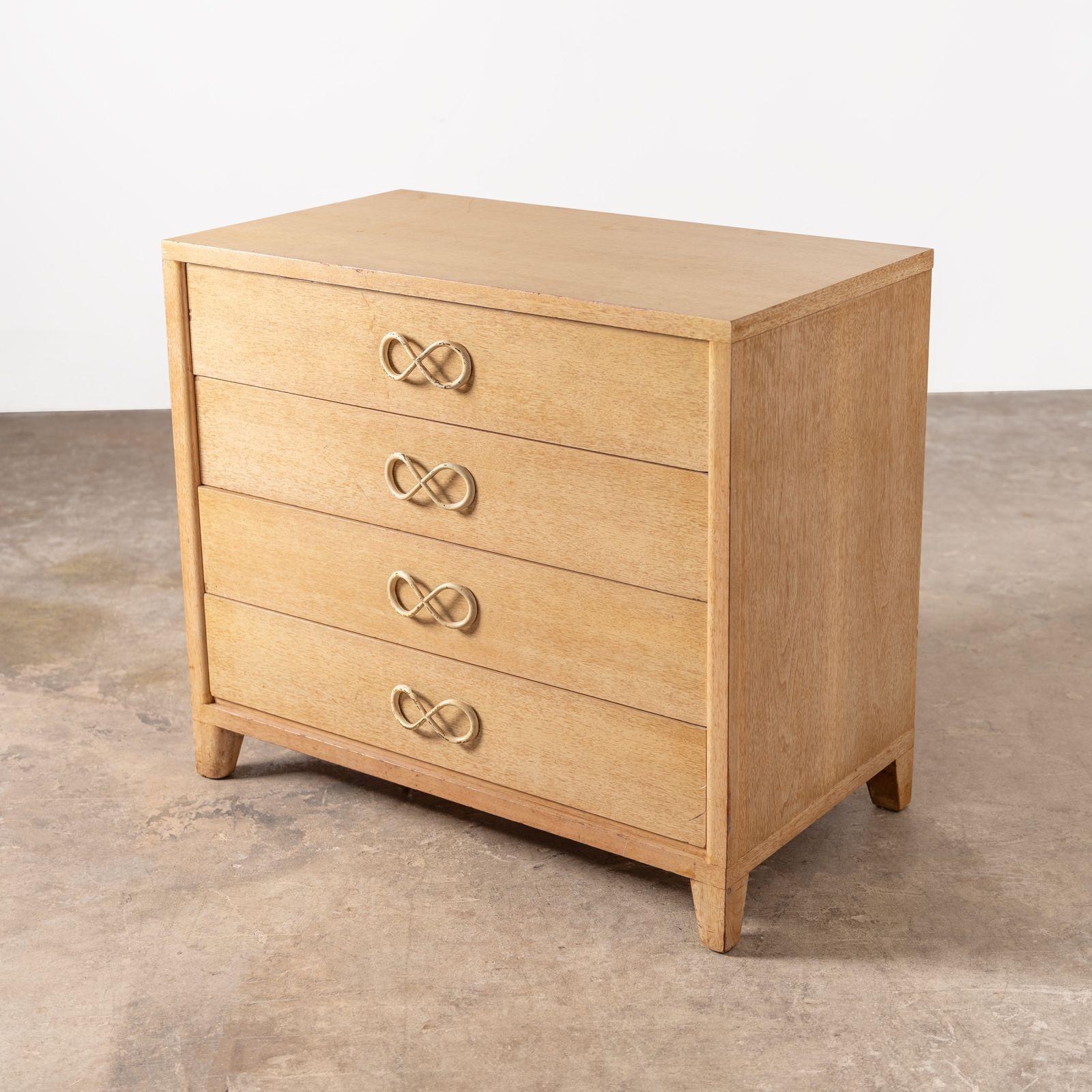 Marshall Field & Company Chest of Drawers in Cerused Oak After Samuel Marx 1940s For Sale 3