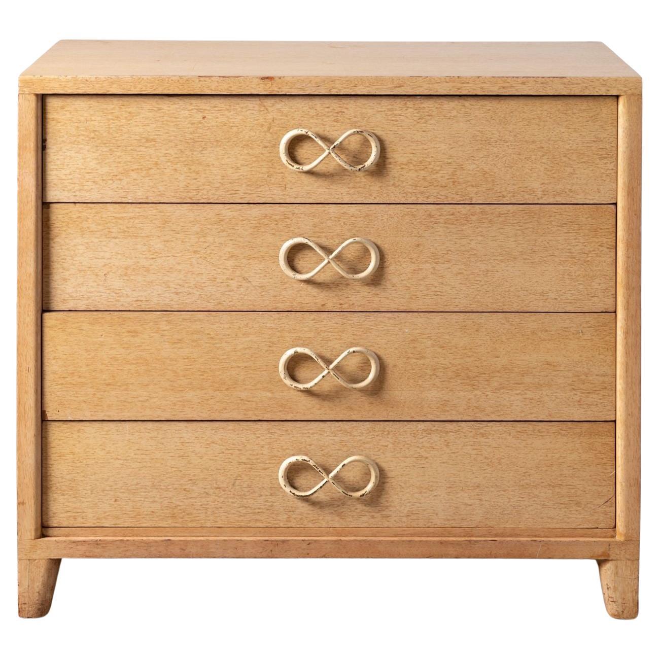 Marshall Field & Company Chest of Drawers in Cerused Oak After Samuel Marx 1940s For Sale