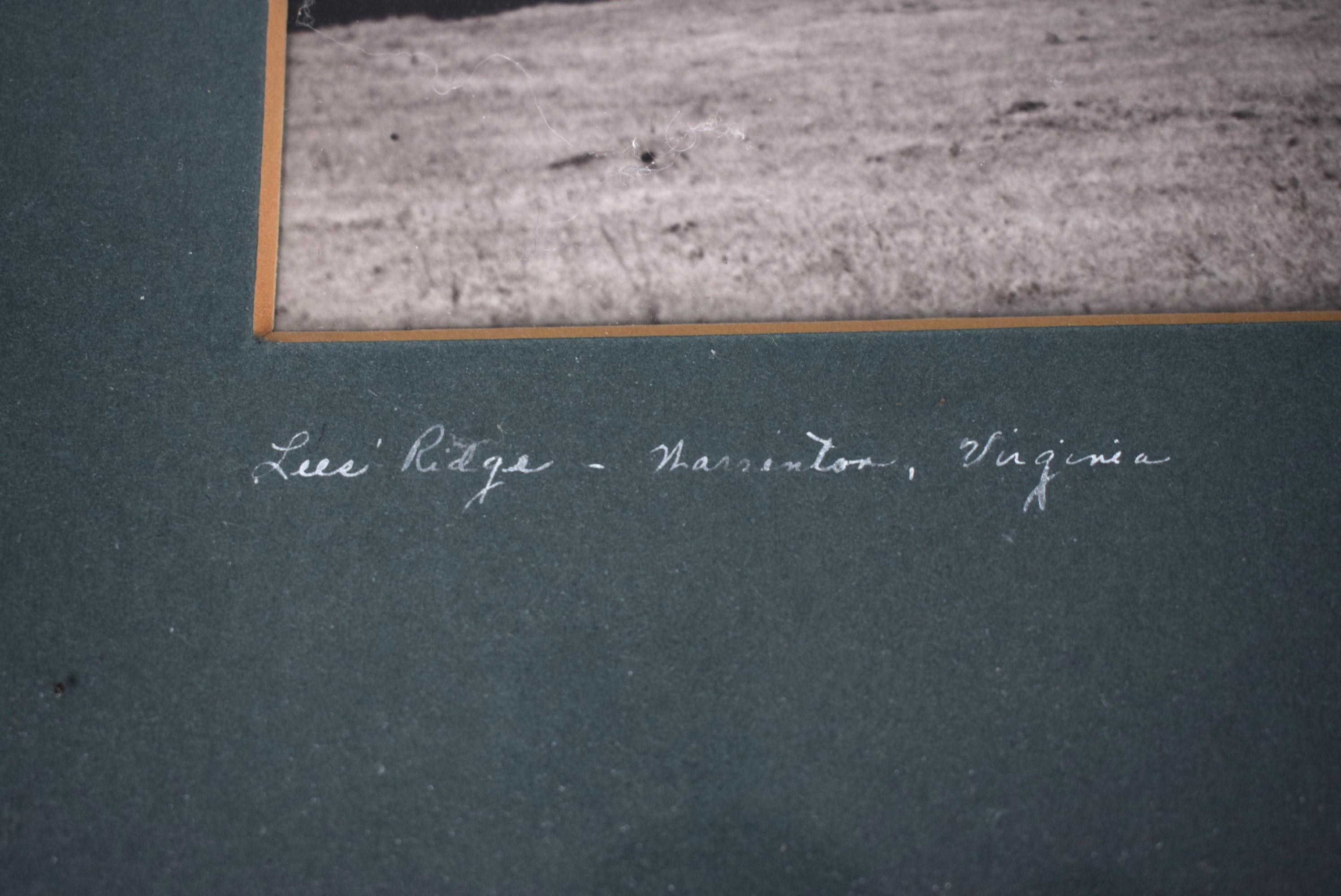 „Lees Ridge Warrenton, Virginia“, B&W-Foto von Marshall Hawkins 2