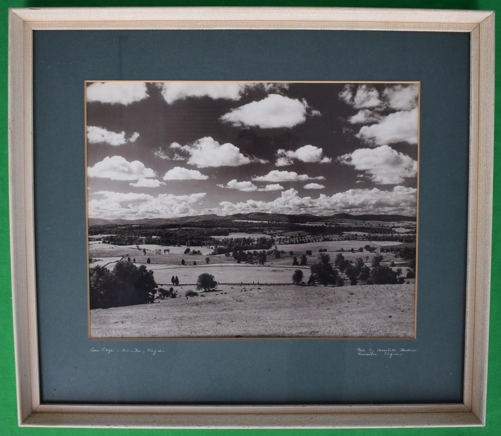 Photo Sz: 10 1/2"H x 13 1/2"W

Frame Sz: 17"H x 19 1/4"W

Shot by Marshall Hawkins Warrenton, Virginia

Marshall P. Hawkins (1910-1988) was a Warrenton photographer who had specialized in pictures of horses, horse shows, hunts and races for almost