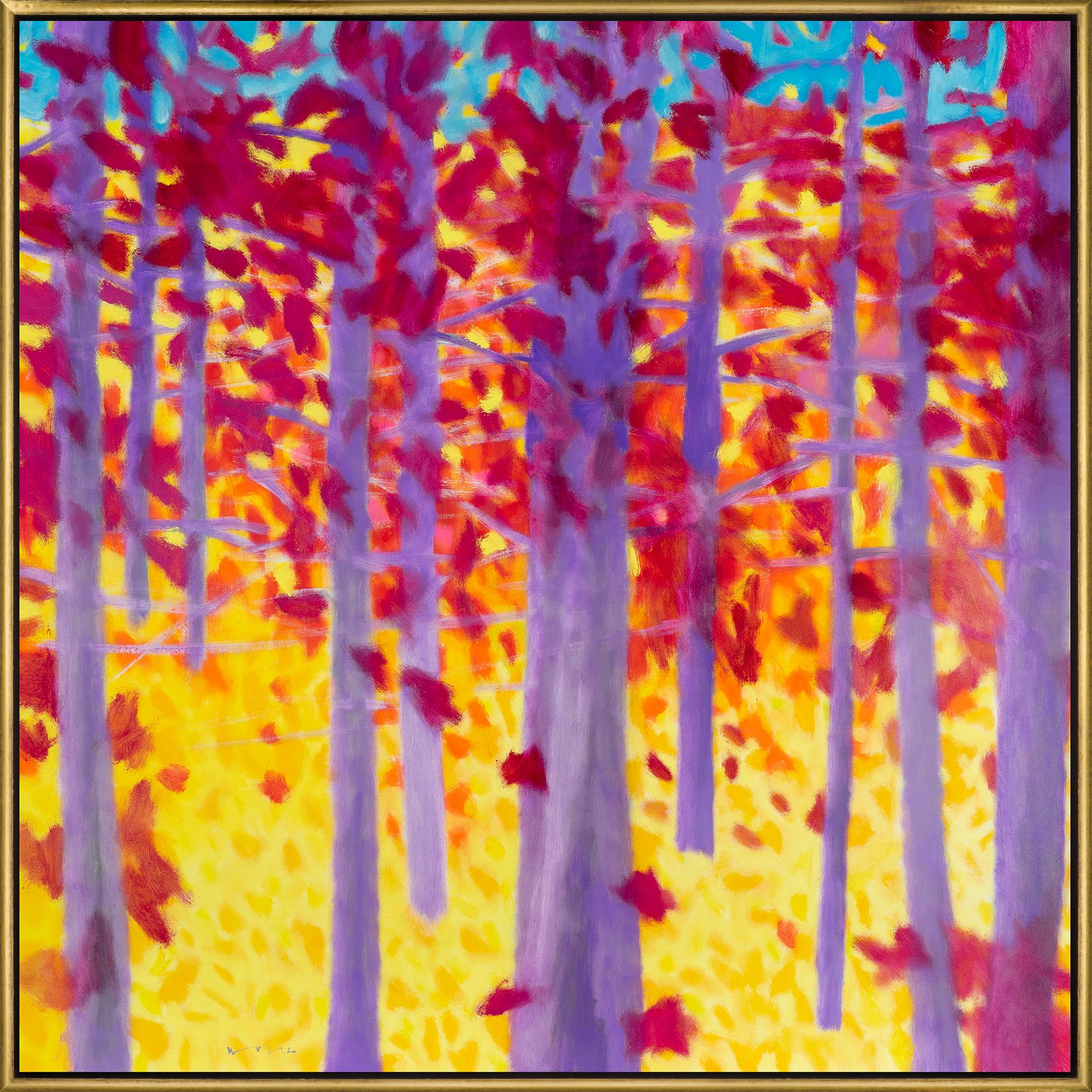 Abstract Painting Marshall Noice - "Deeper" Paysage abstrait contemporain Peinture à l'huile sur toile encadrée