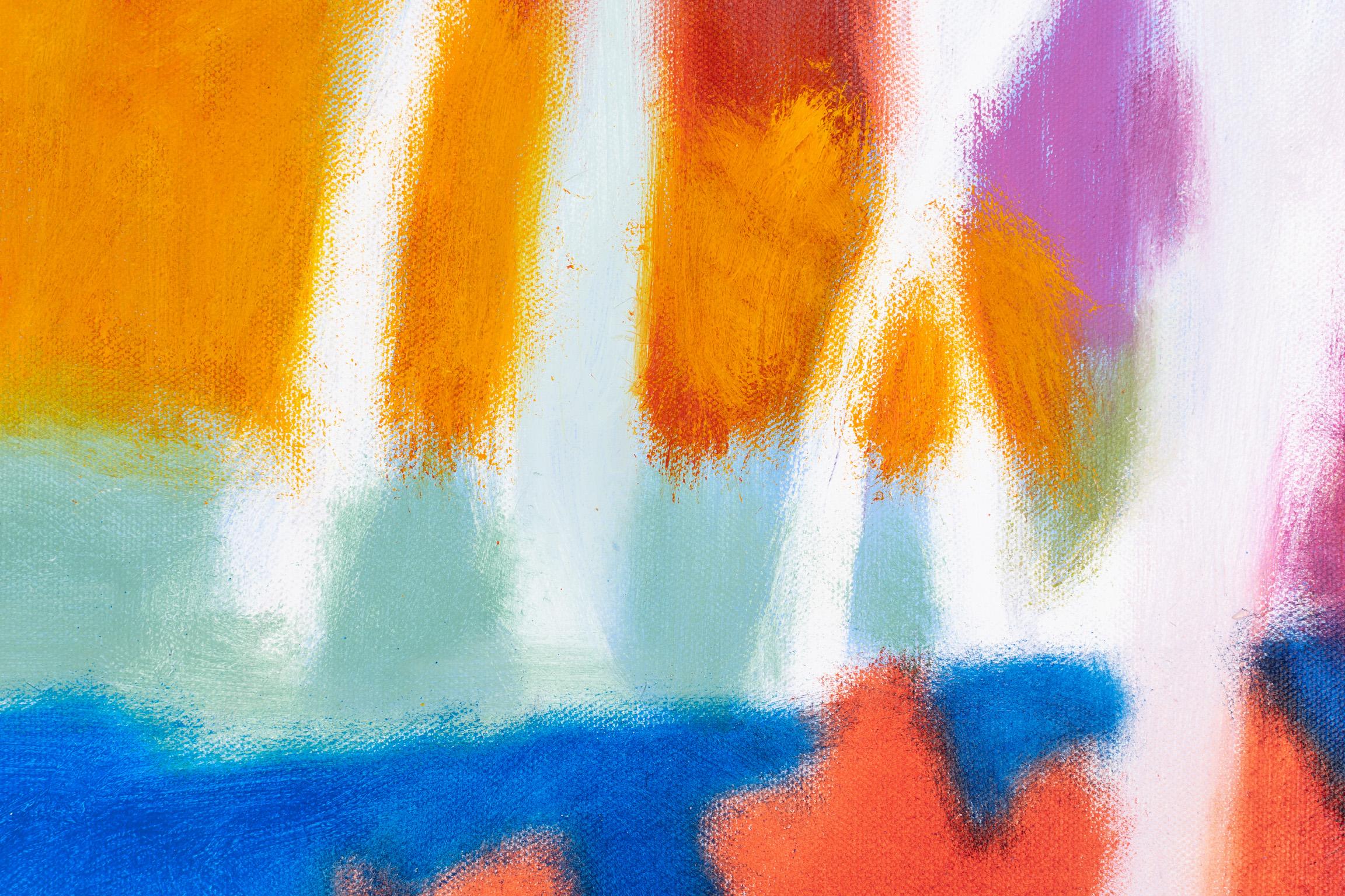 Cette pièce est encadrée. Le coût reflète le prix de l'encadrement. Les dimensions non encadrées sont de 48 x 60 pouces. 

Marshall Noice admire passionnément les paysages de l'Ouest, et transmet cet amour à travers les couleurs vibrantes qui