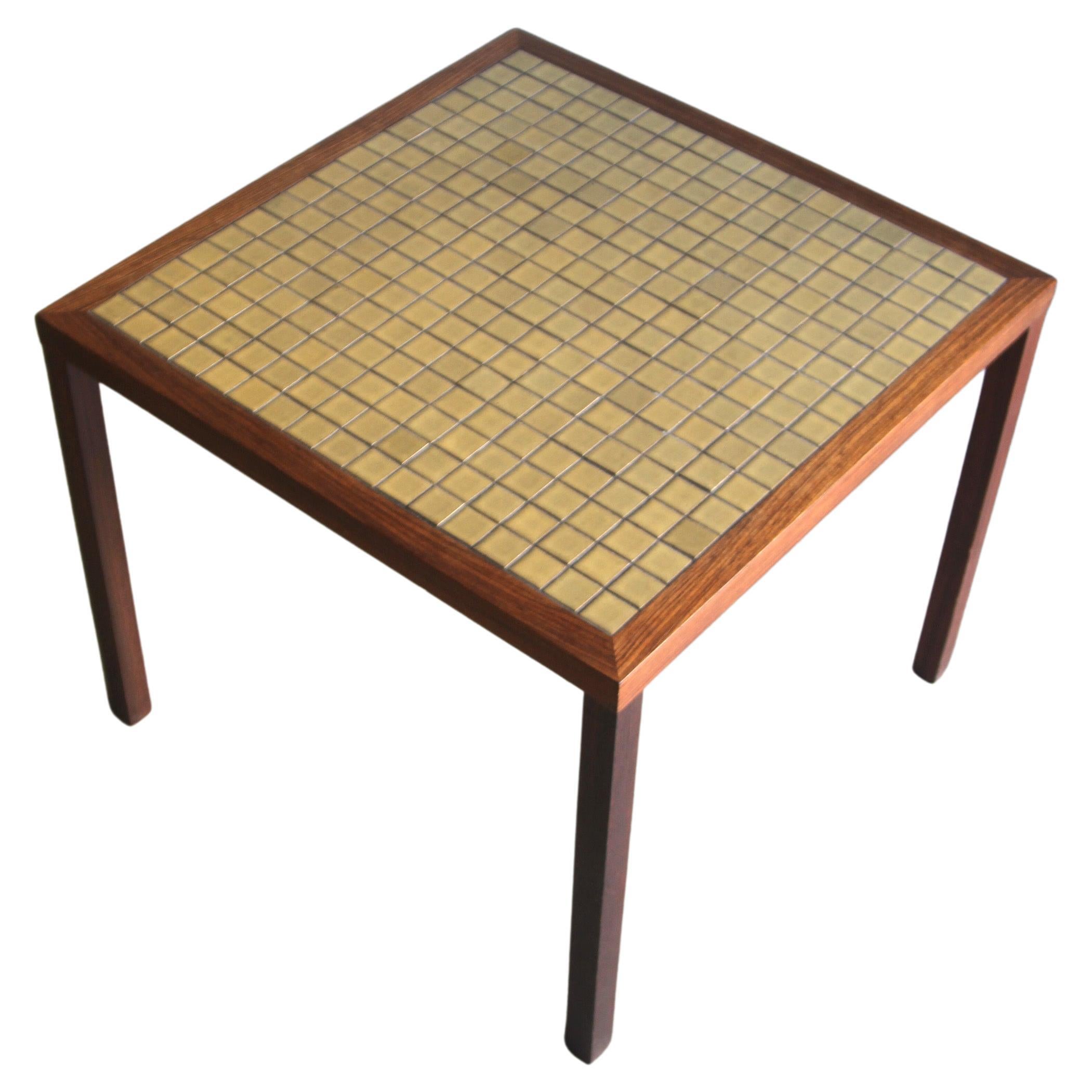 Marshall Studios Martz Rosewood Tile Top Table For Sale