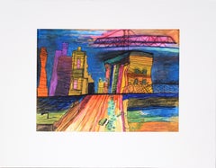 "Special Spiders" Outsider Art in Acrylic and Pen on Paper