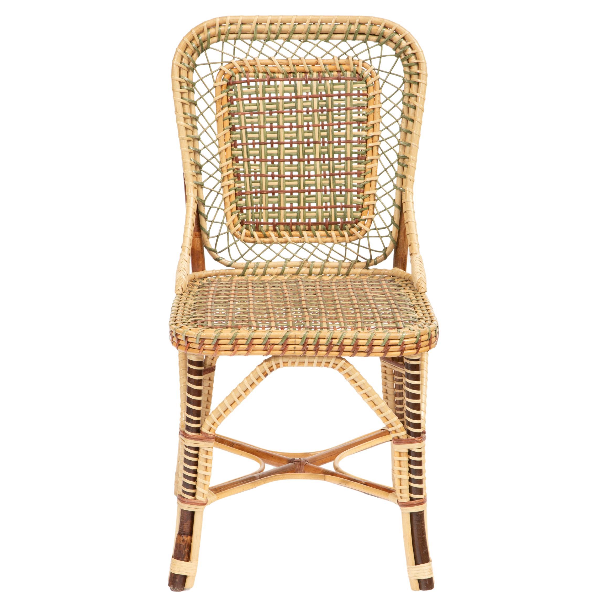 Marshan Rattan Side Chair by Creel and Gow