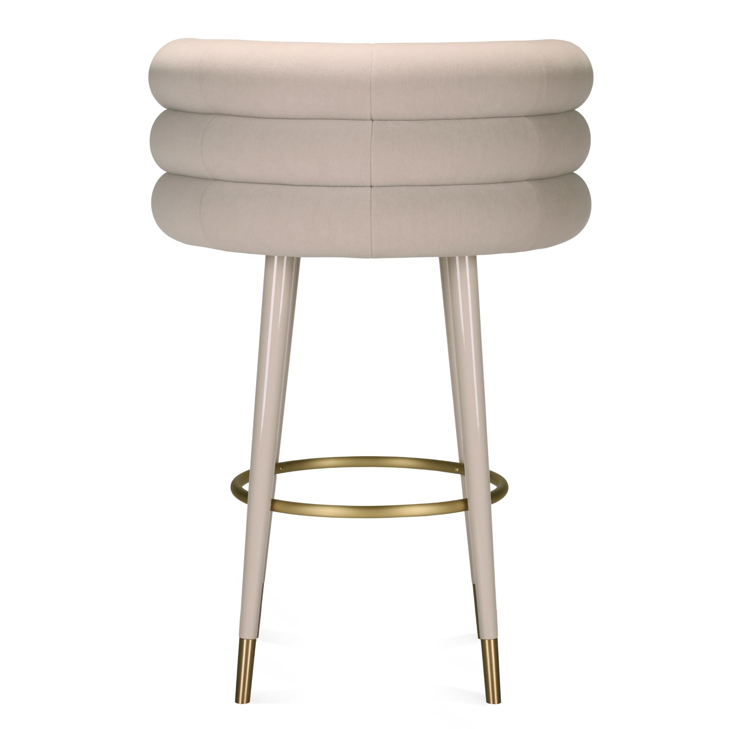 Contemporary Marshmallow Bar Stool For Sale