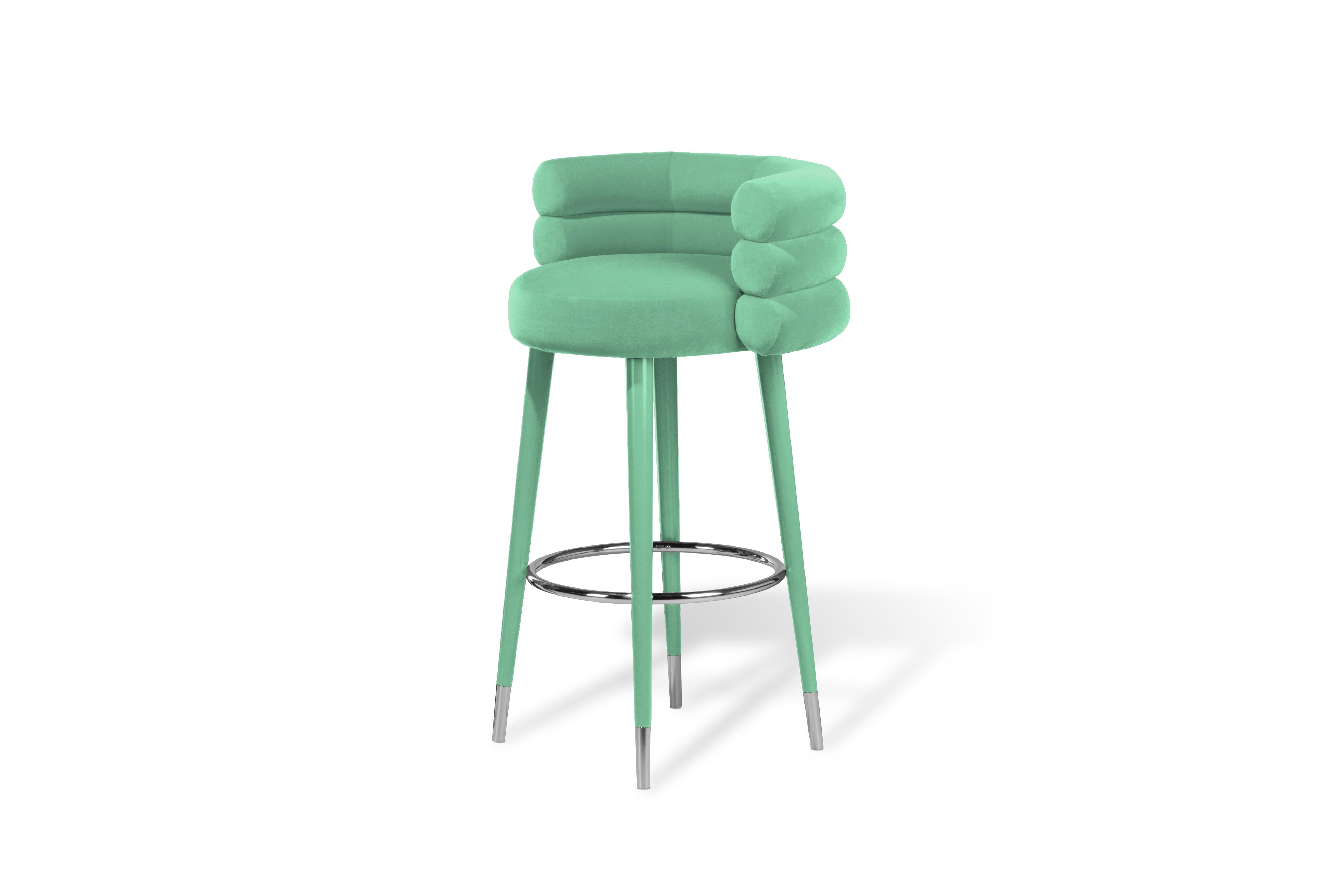 Marshmallow Bar Stool, Royal Stranger 10