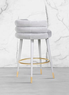 Marshmallow Bar Stool, Royal Stranger