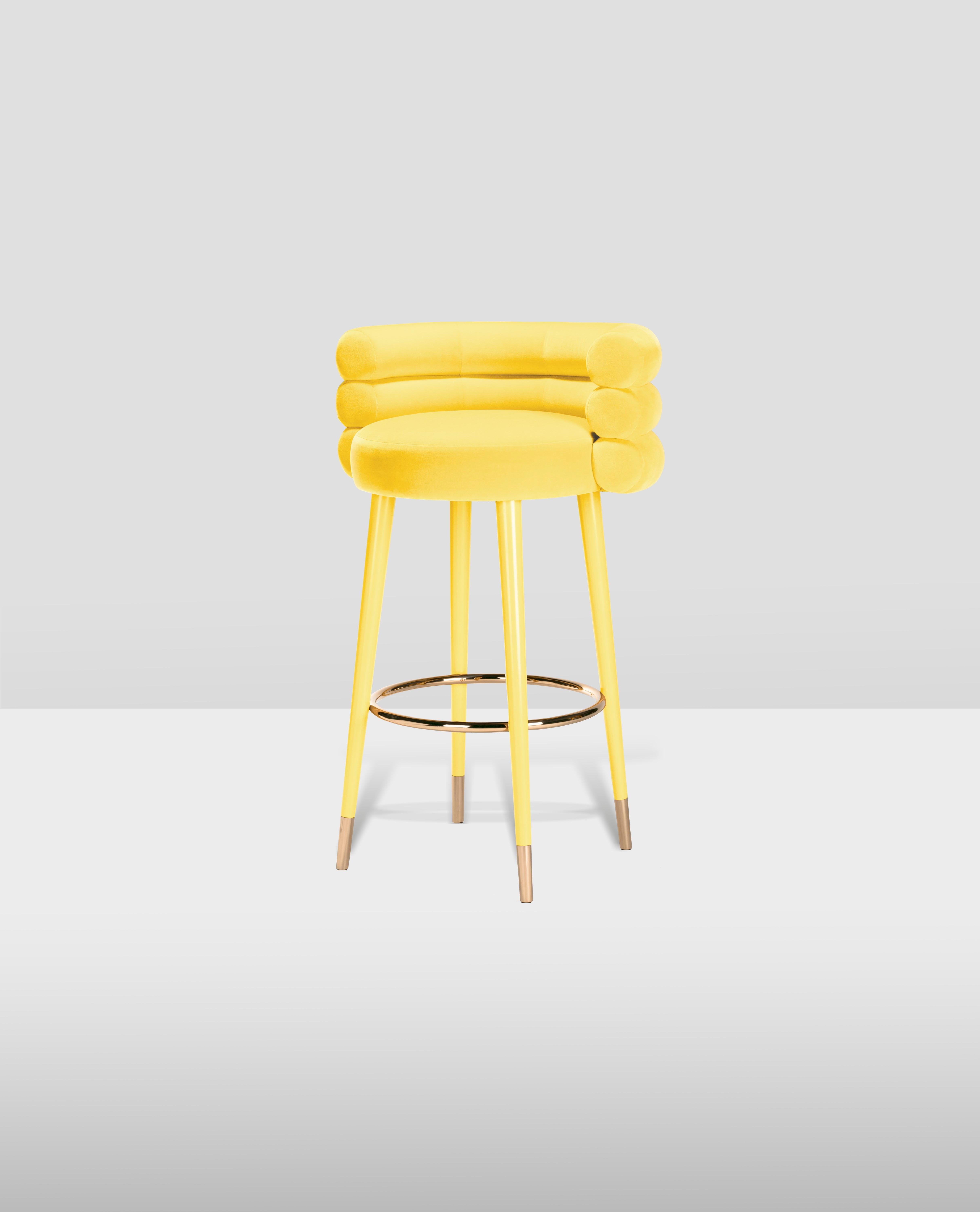 Modern Marshmallow Bar Stool, Royal Stranger