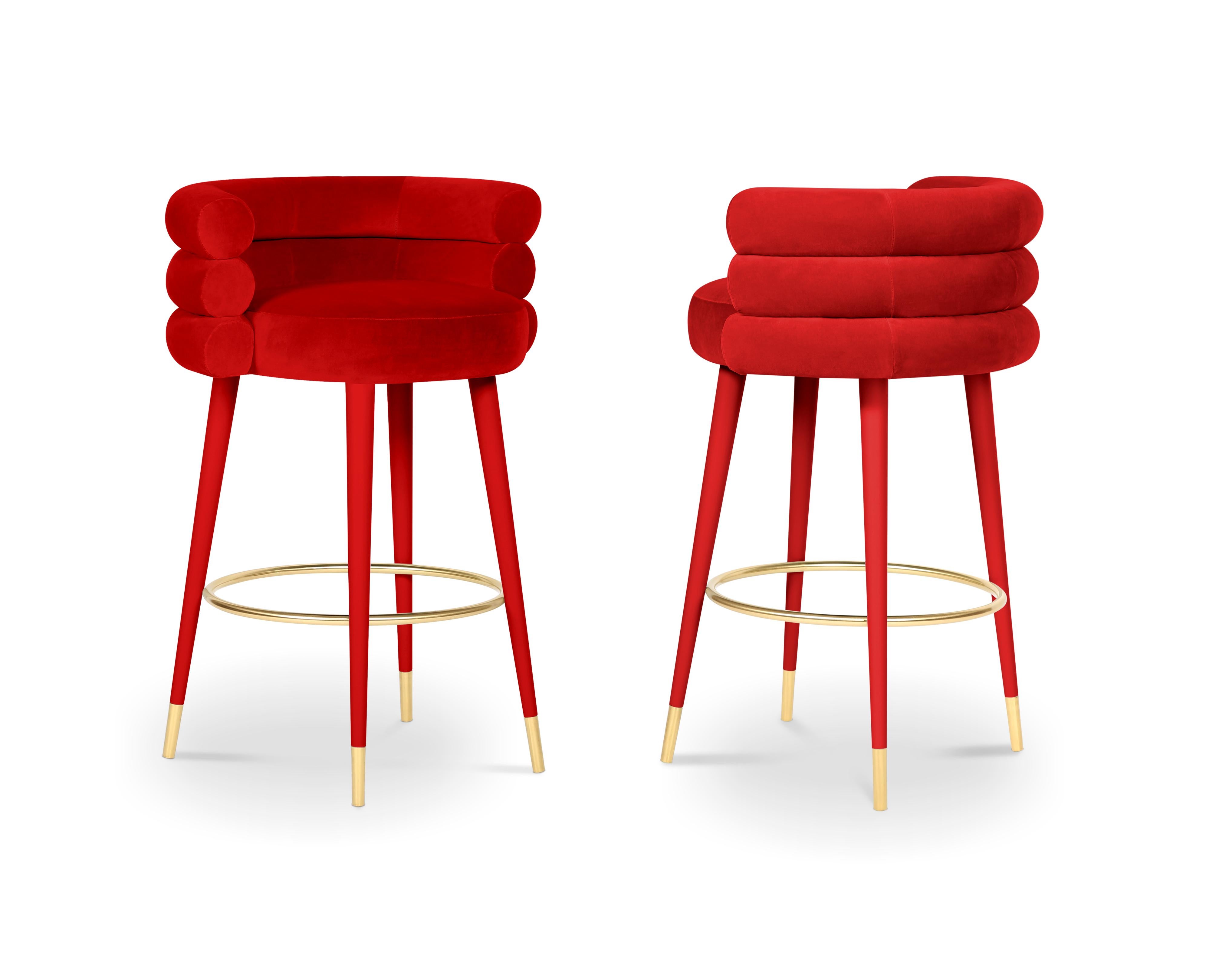 Portuguese Marshmallow Bar Stool, Royal Stranger