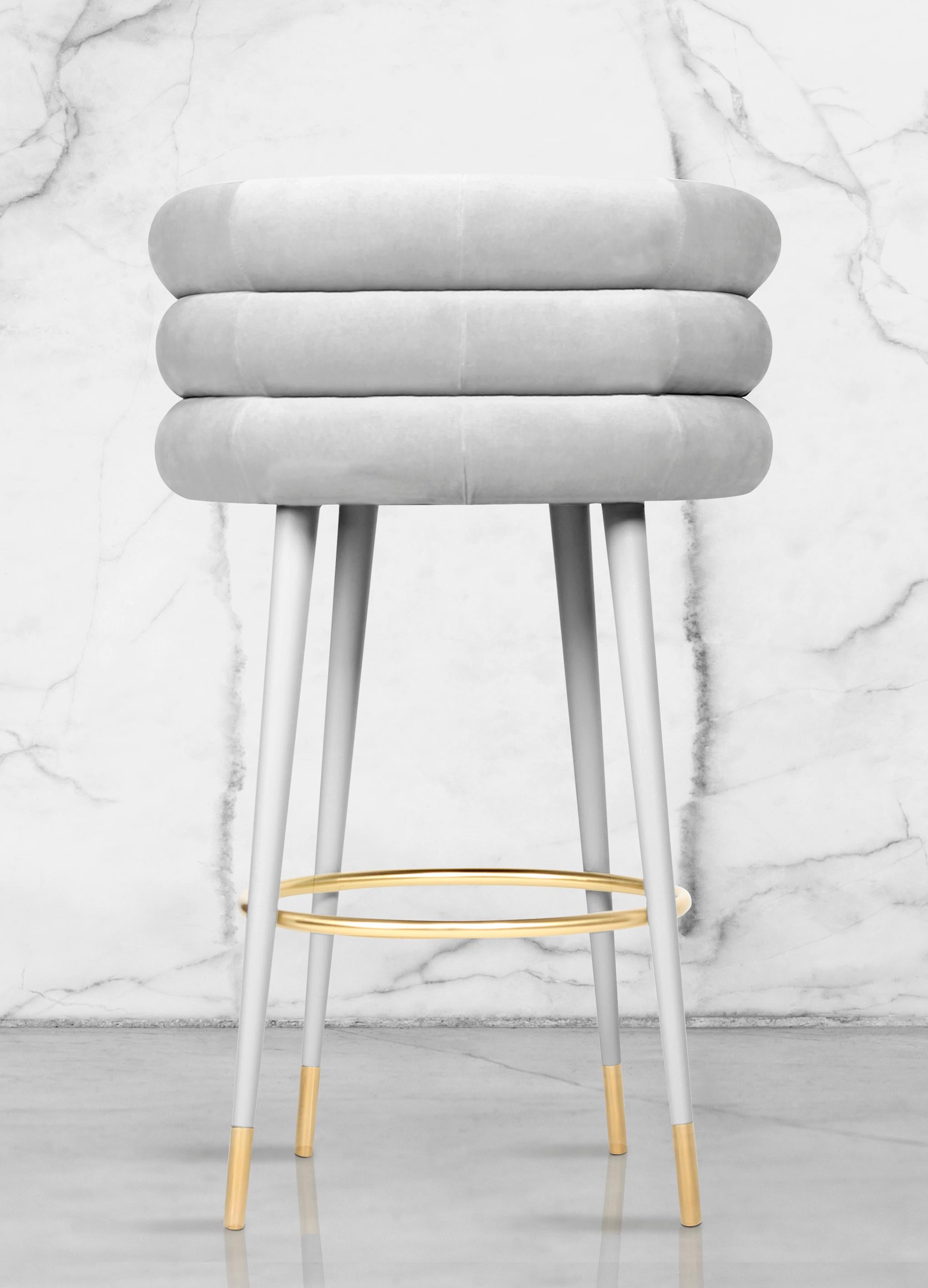 marshmallow bar stool