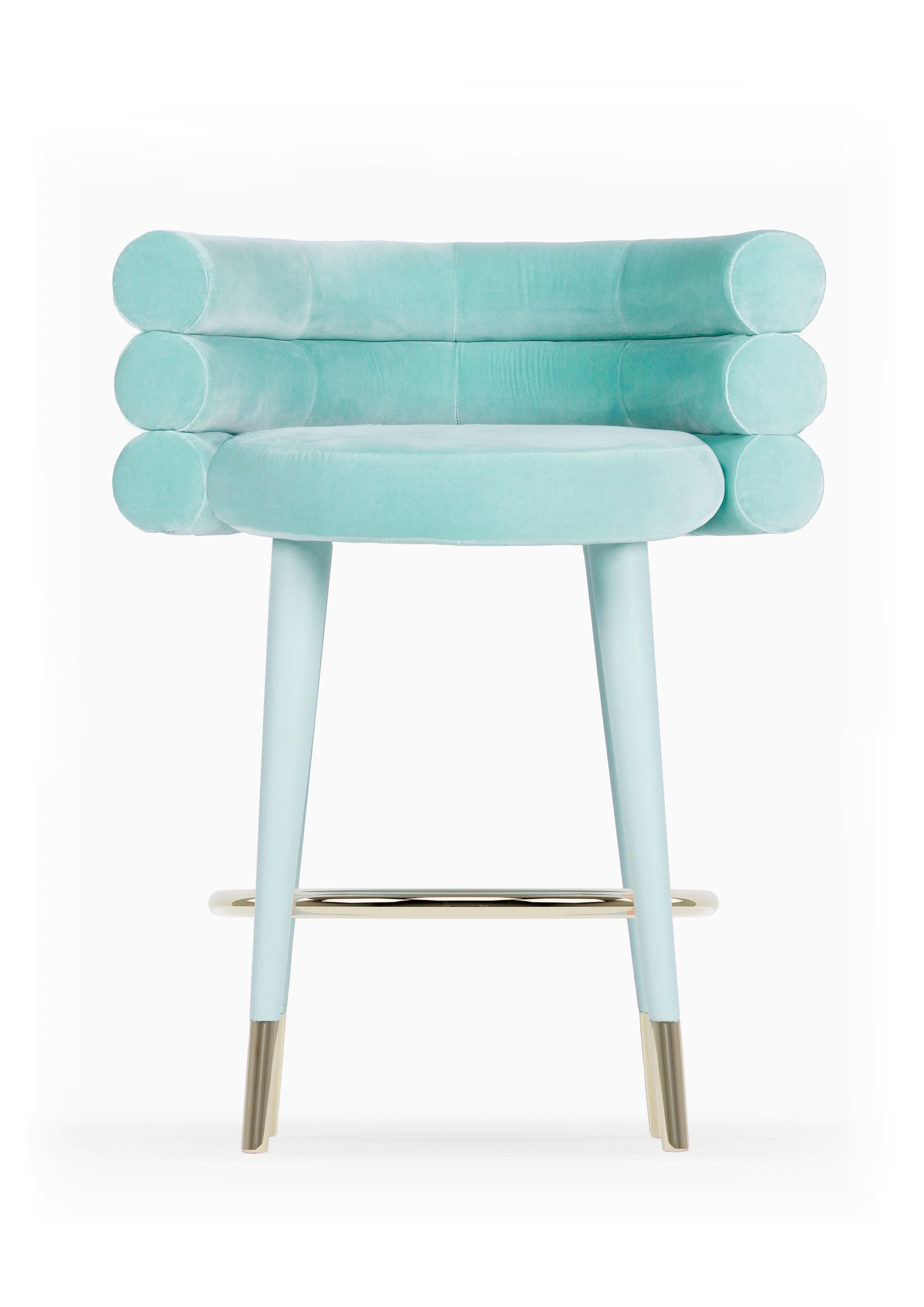 Contemporary Marshmallow Counter Stool, Royal Stranger For Sale