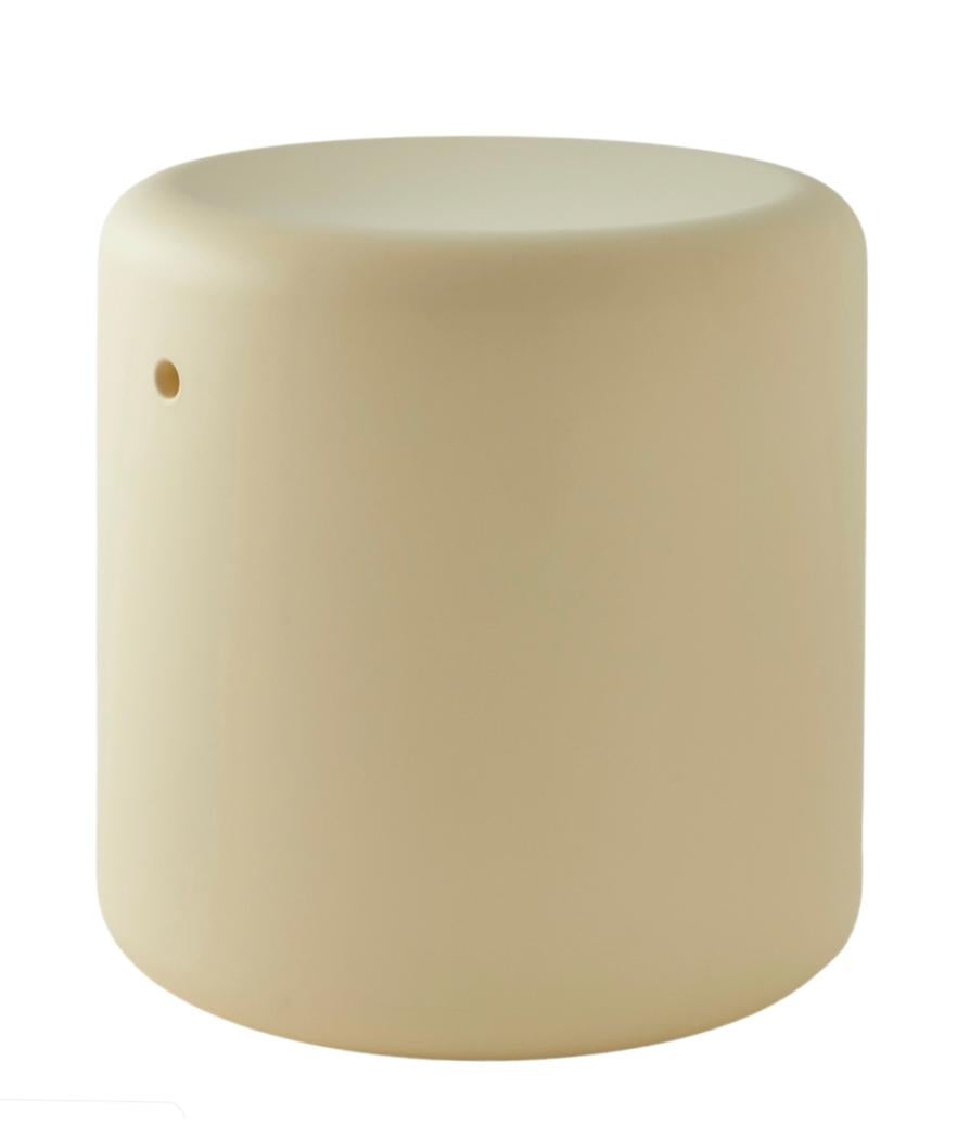 Molded Marshmallow Pouf in Polyurethane Foam by Best of Year Winner Esti Barnes For Sale