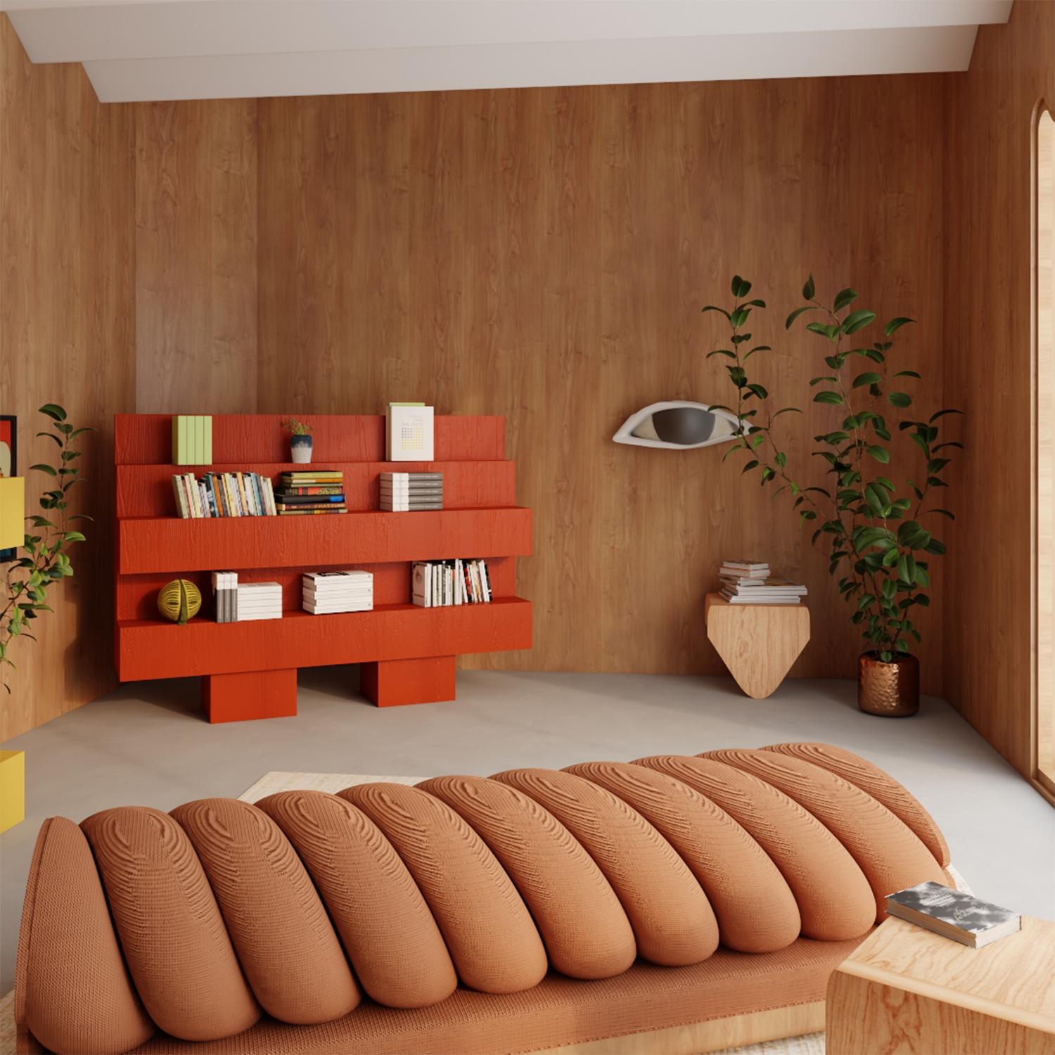 Wood Marshmallow Sofa by Rejo Studio