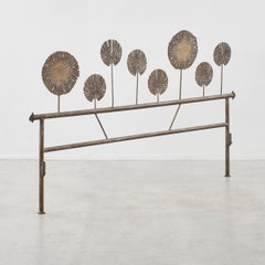 Marsura Salvino Forged Iron Headboard, Italy, 1970s
