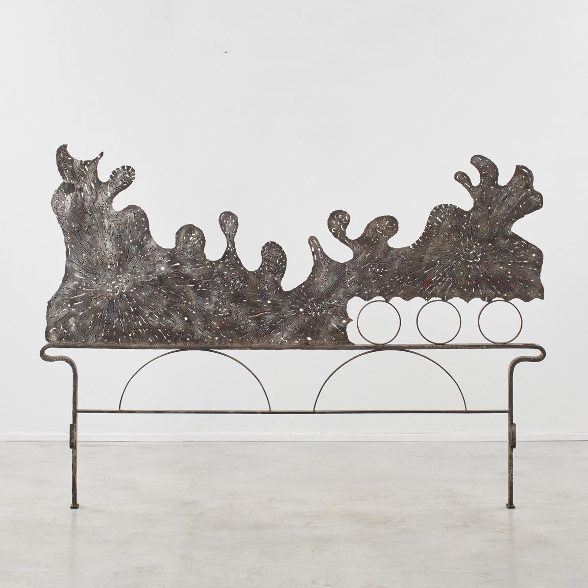 Salvino Marsura was born in Treviso in 1938 and learnt his craft in the dynamic workshop of sculptor Toni Benetton. His ironwork art and furniture relishes in the manual aesthetic of the forge, giving voice to the raw metal and the processes of its