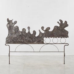 Marsura Salvino Forged Iron Headboard, Italy, 1970s