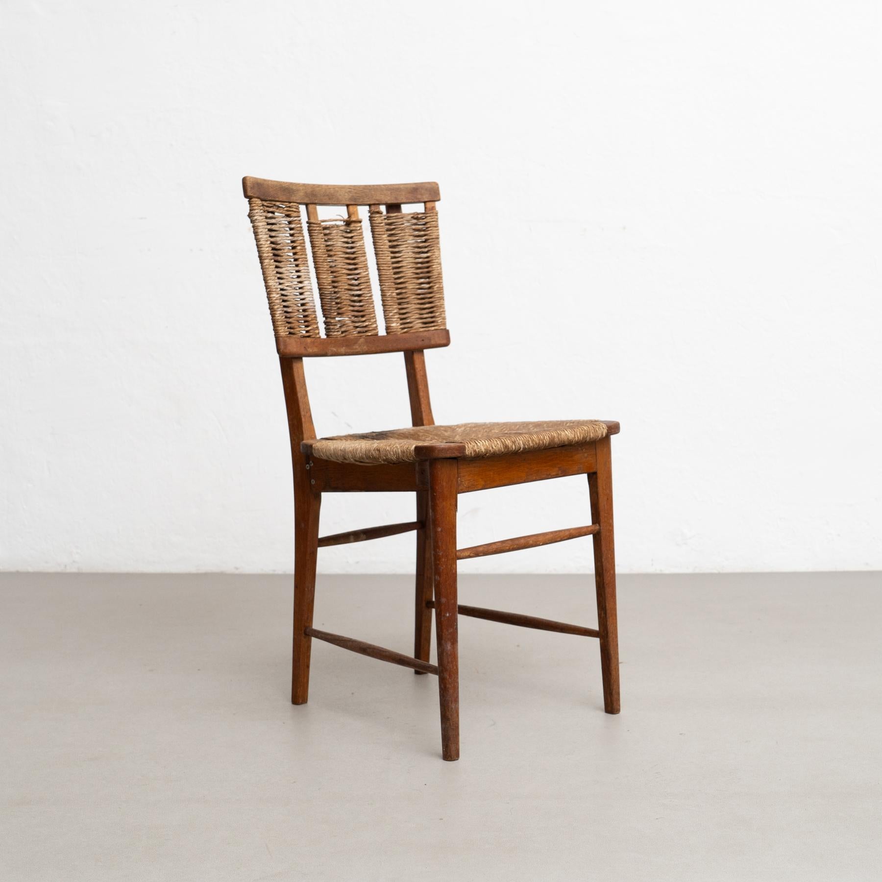 This rare and iconic A2-1 dining chair by Mart Stam, designed in 1947, is a remarkable example of Dutch modernism. Crafted from oak with a rattan seat and rope back, the chair seamlessly blends into modern, rustic, and wabi-sabi inspired interiors.