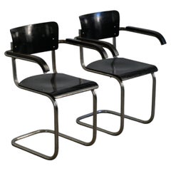 Mart Stam armchairs, model B263 by Gebruder Thonet, Austria, 1932