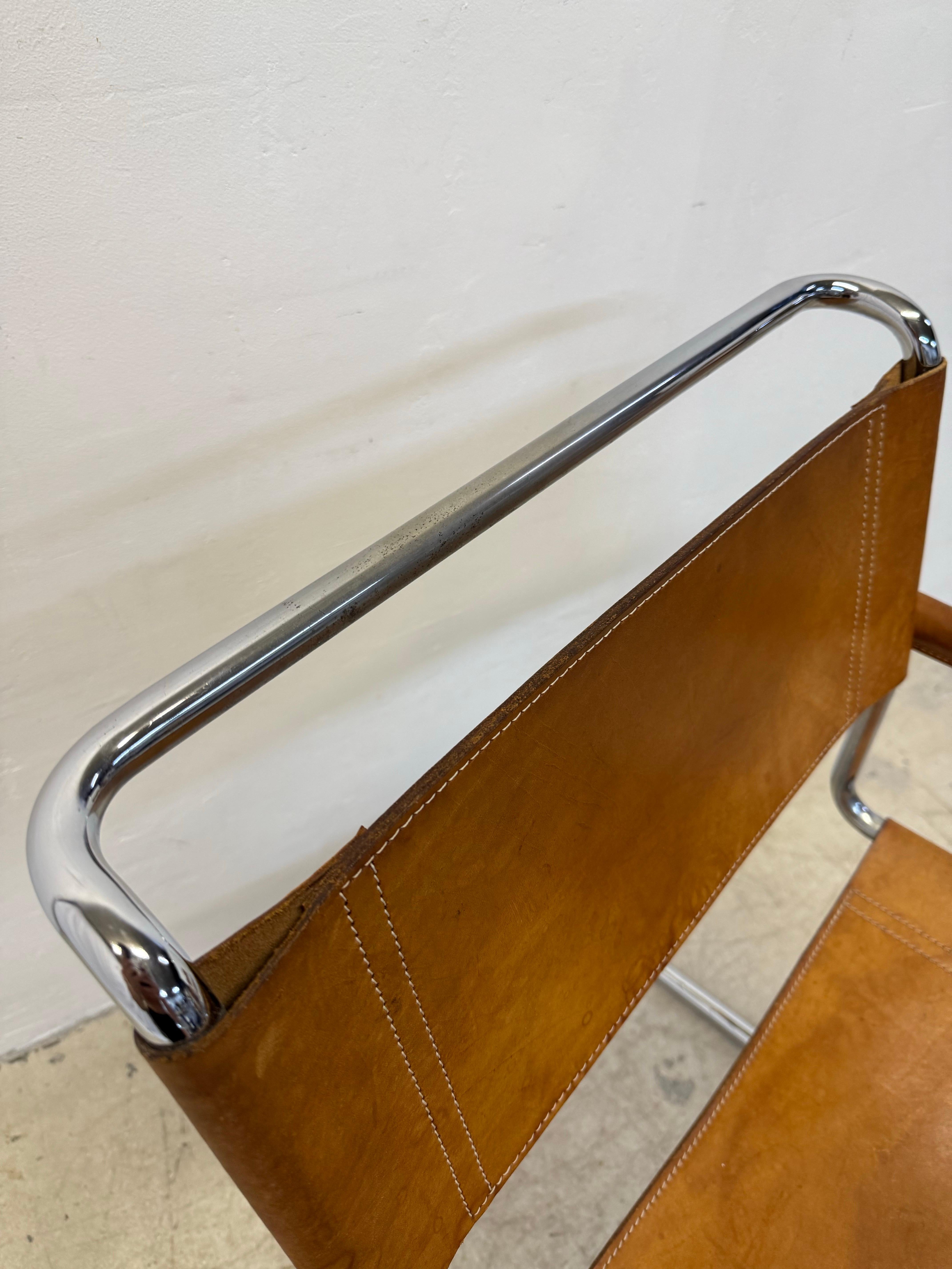 Mart Stam Bauhaus S33 and S34 Leather Dining Chairs for Thonet, 1960s - Set of 6 12