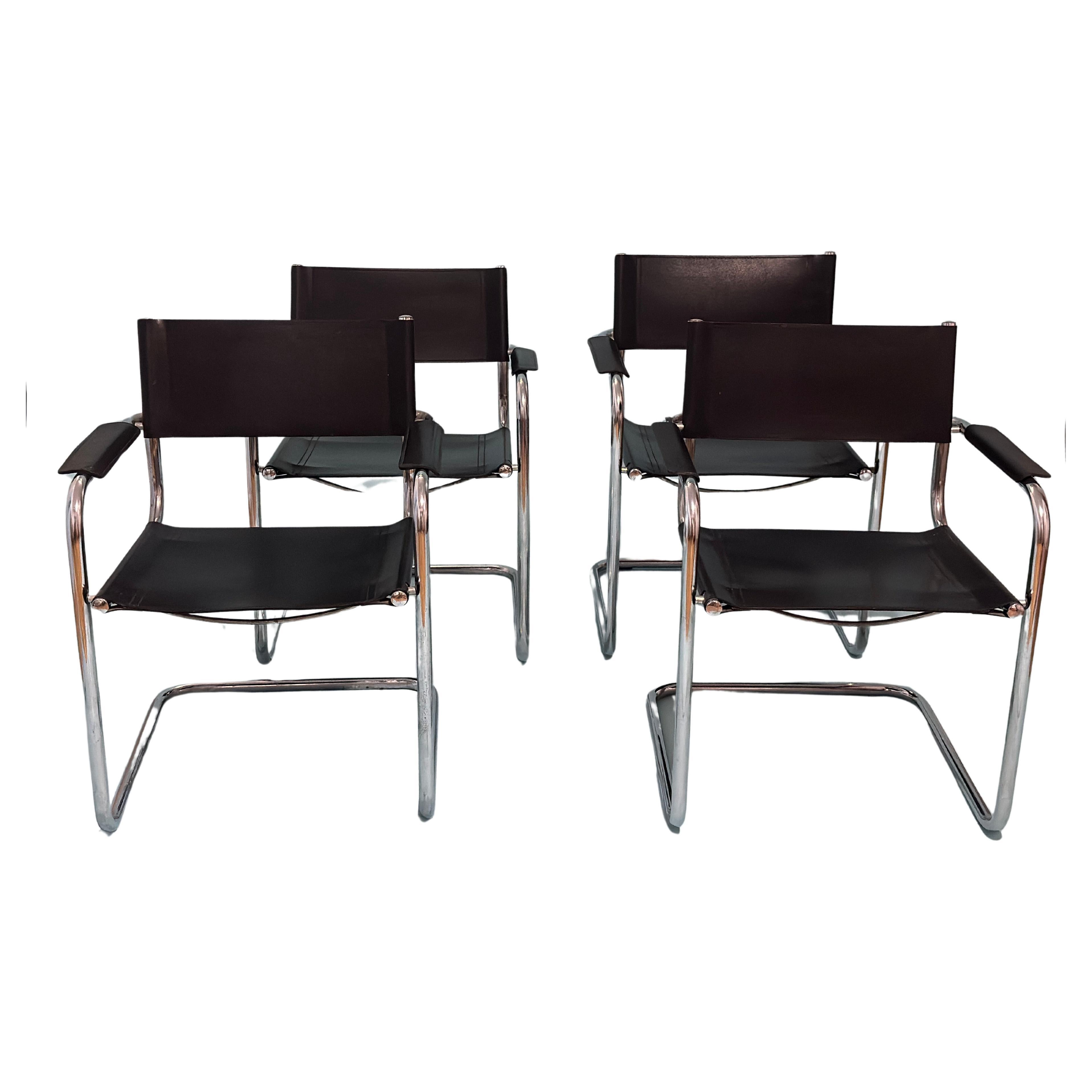 Mart Stam Canrilever Chairs Italy 1980s For Sale