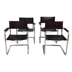 Mart Stam Canrilever Chairs Italy 1980s
