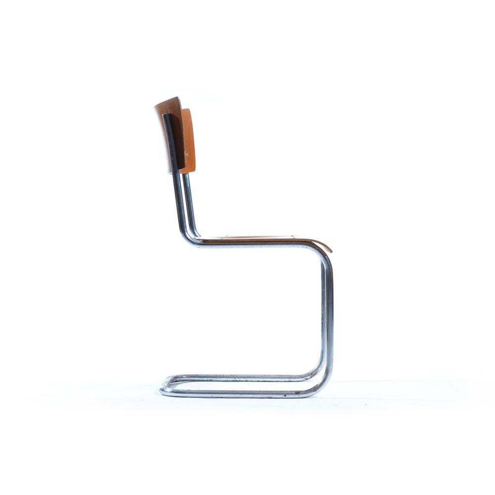 Mid-Century Modern Mart Stam Design Chair, Czechoslovakia, 1960s For Sale