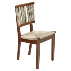 Mart Stam Dining Chair in Oak and Wicker Seagrass 