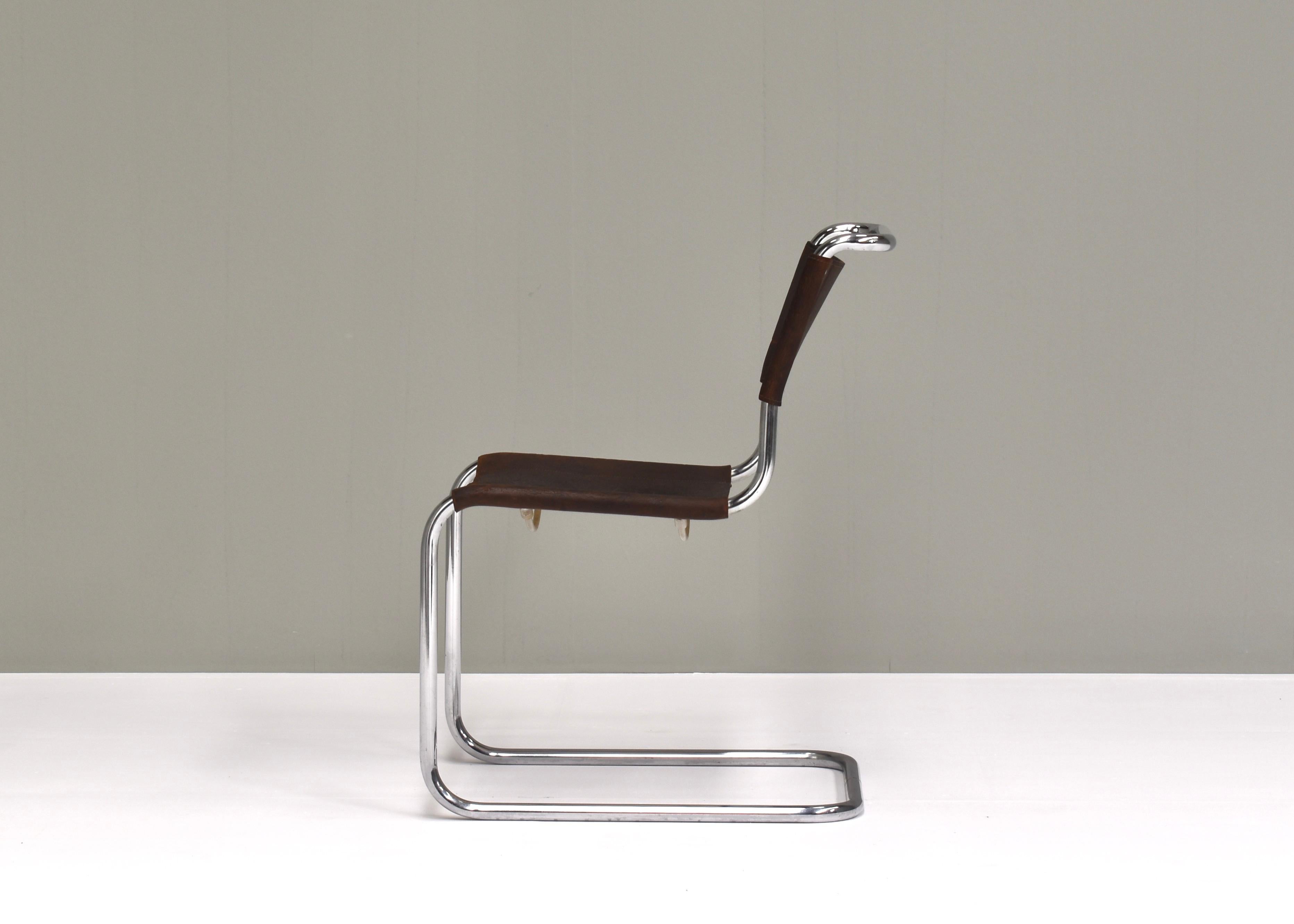 Mart Stam & Marcel Breuer Bauhaus S33 Chair for Thonet, Germany, 1926 In Fair Condition In Pijnacker, Zuid-Holland