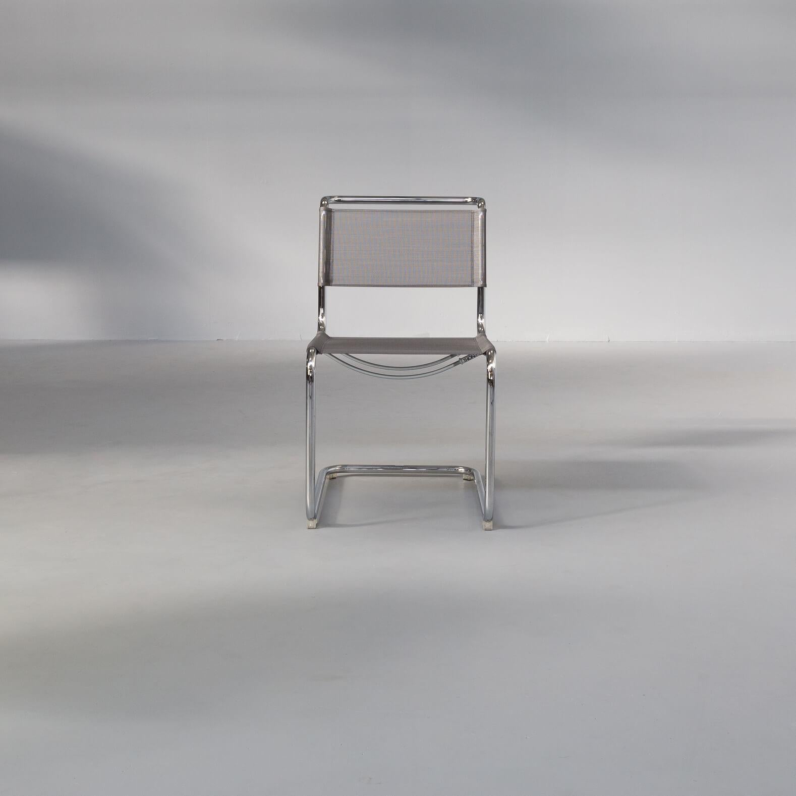 Mid-Century Modern Mart Stam & Marcel Breuer S34 Cantilever Chair for Thonet Set/4 For Sale