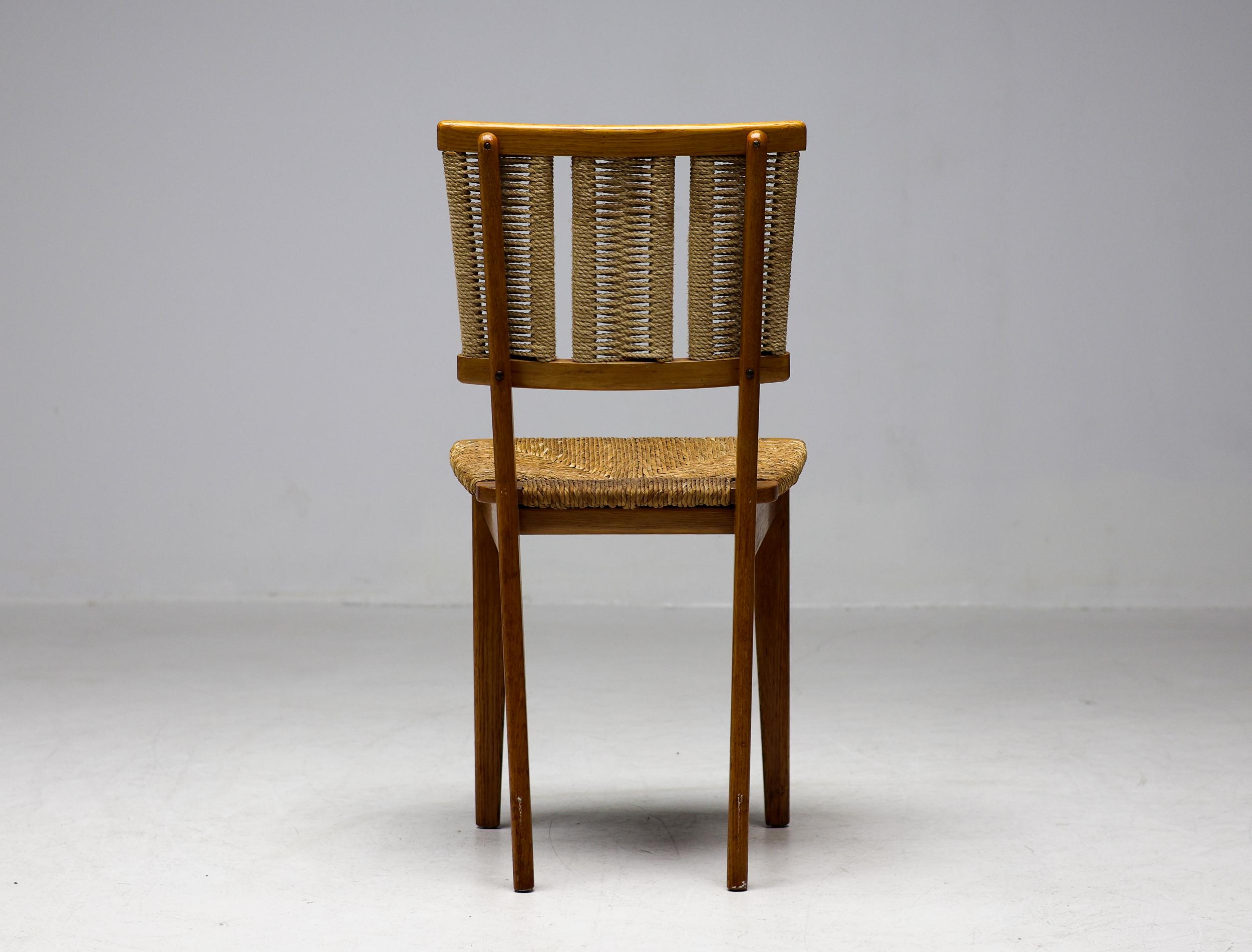 Mart Stam Oak Side Chair For Sale 2