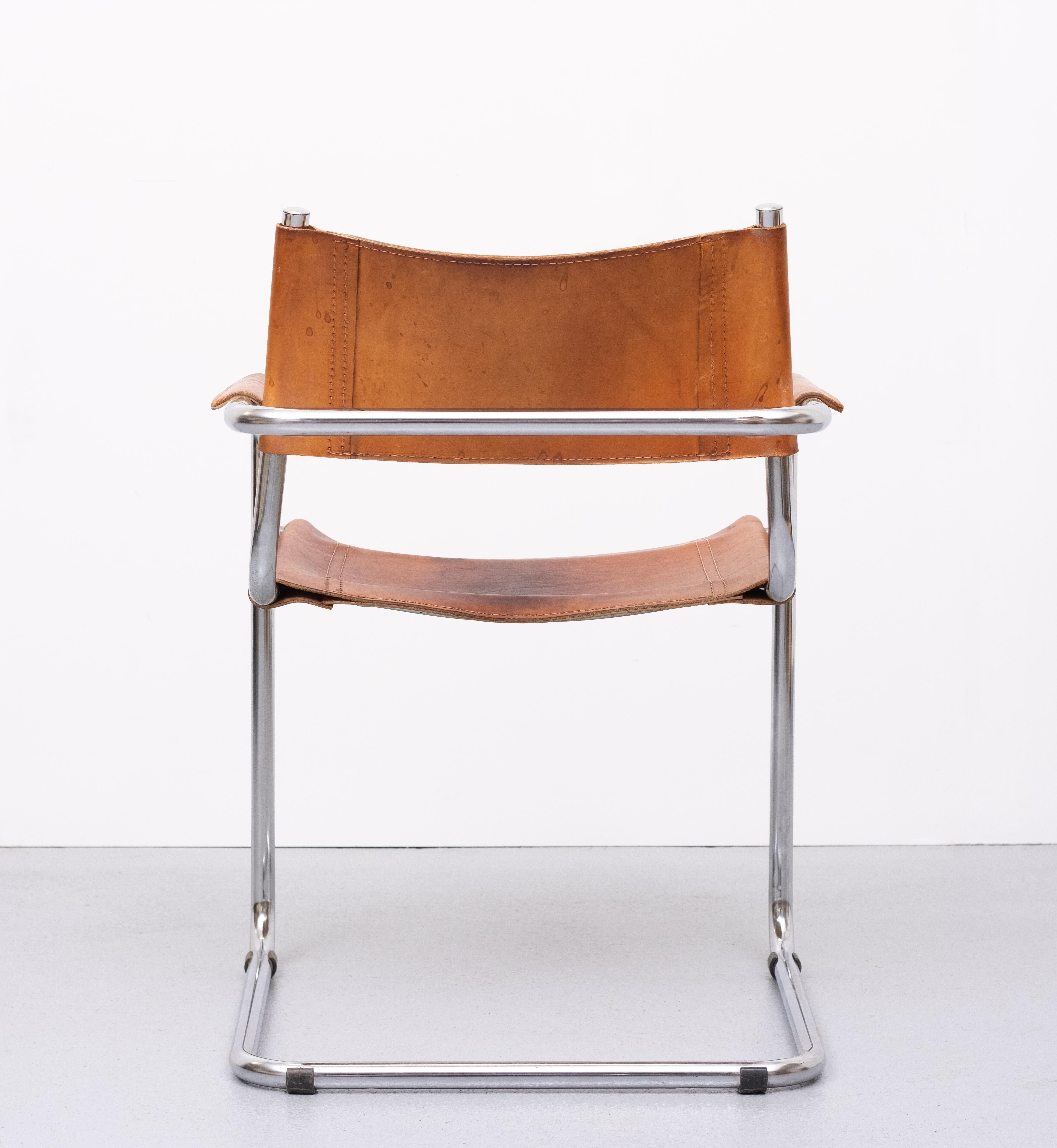 Mart Stam S34 Leather Bauhaus Cantilever Armchair at 1stDibs | mart ...